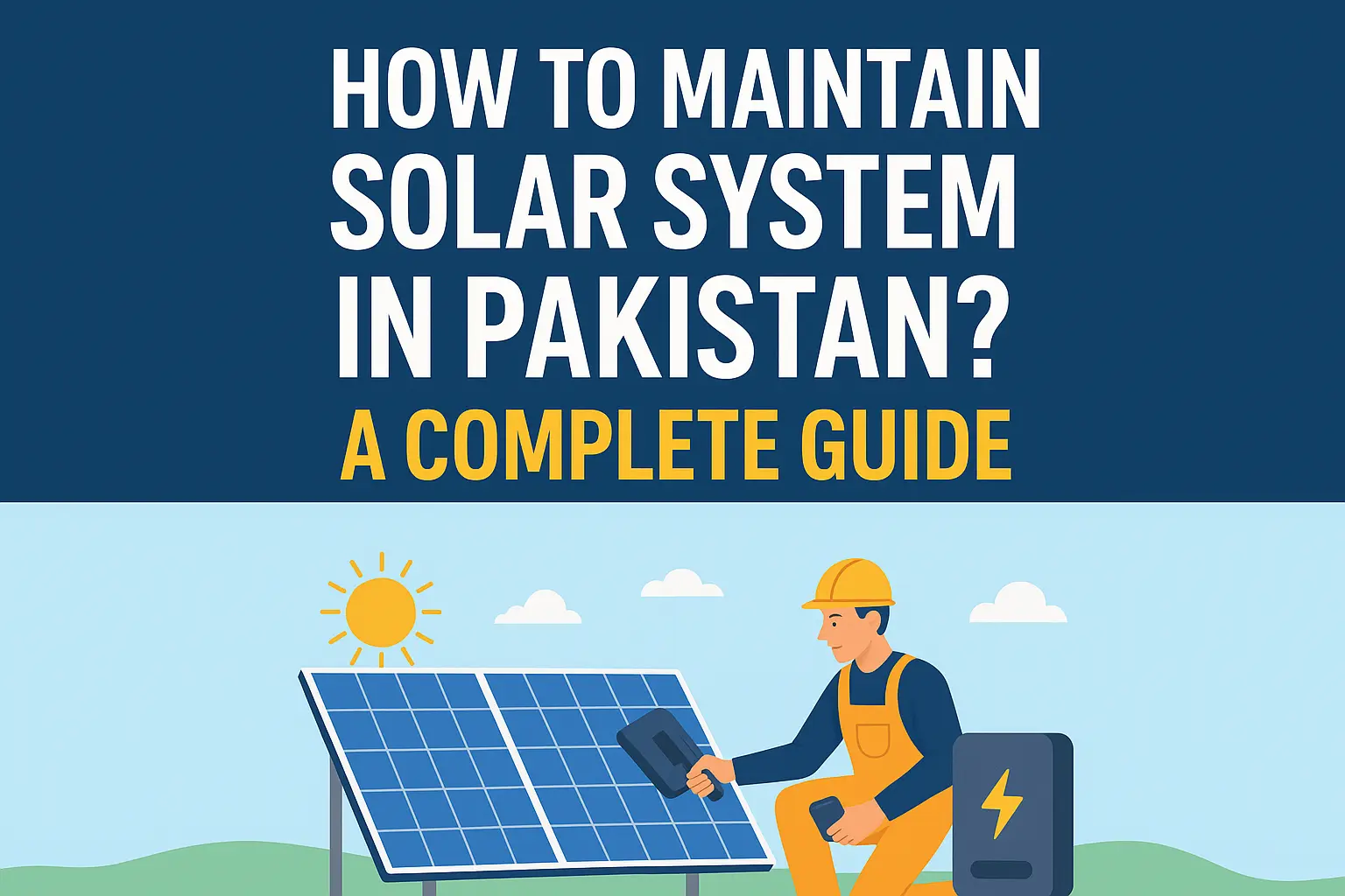 How to Maintain solar system in Pakistan A Complete Guide