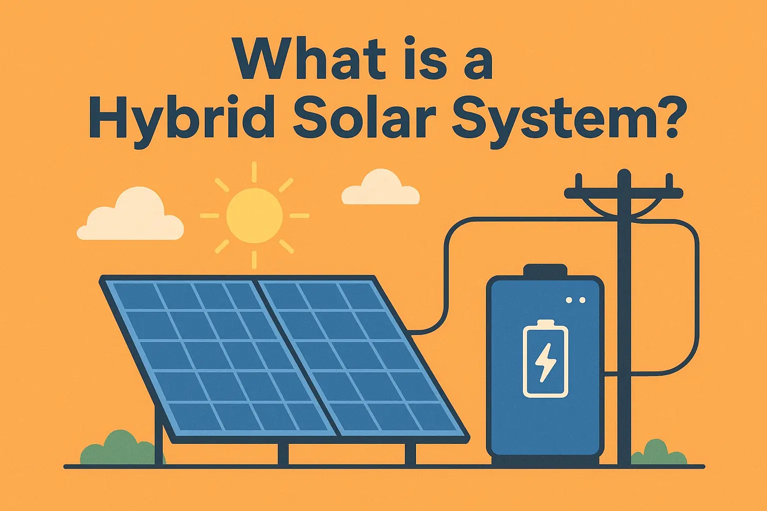 What is a hybrid solar system