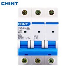 CHINT NXB-63 3P 63A MCB – Three Pole Miniature Circuit Breaker For AC Overload & Short Circuit Protection