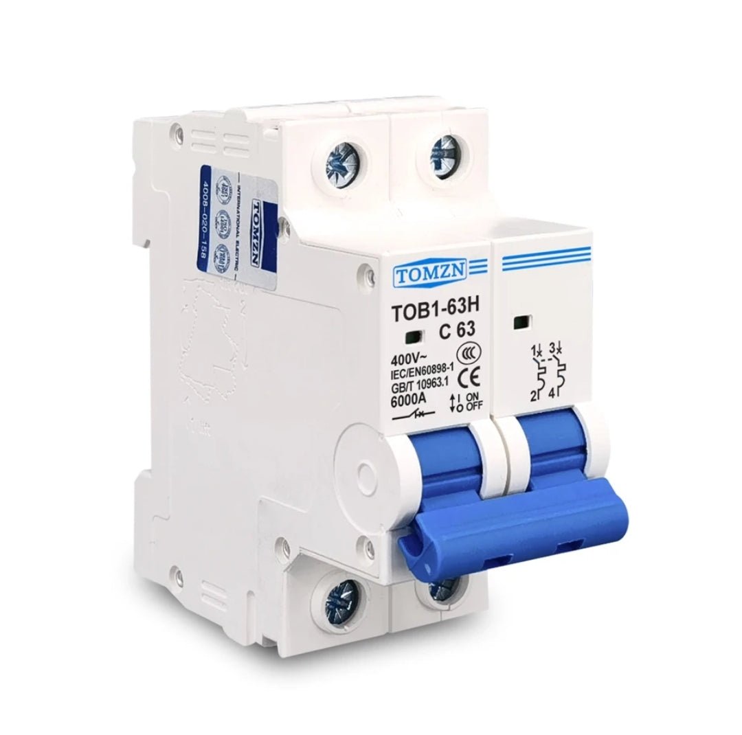 Tomzn 2P AC C Type MCB Circuit Breaker - Image 3