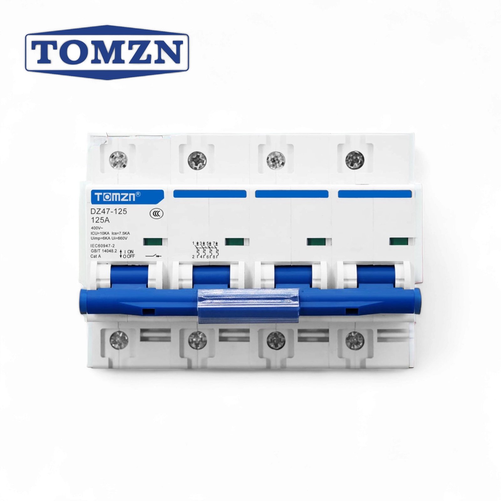 Tomzn 4-P AC Circuit Breaker 400V 125A